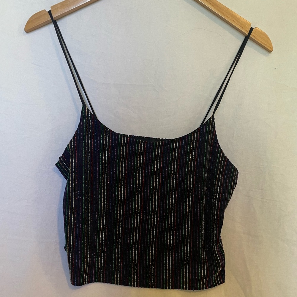 TOPSHOP SPARKLE CROP TANK